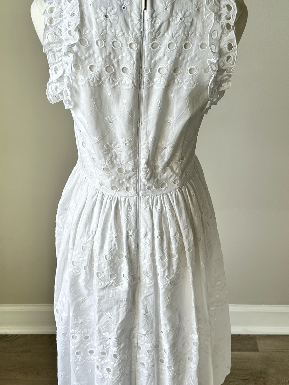 kate spade White Eyelet Midi Dress - Picture 3 of 5